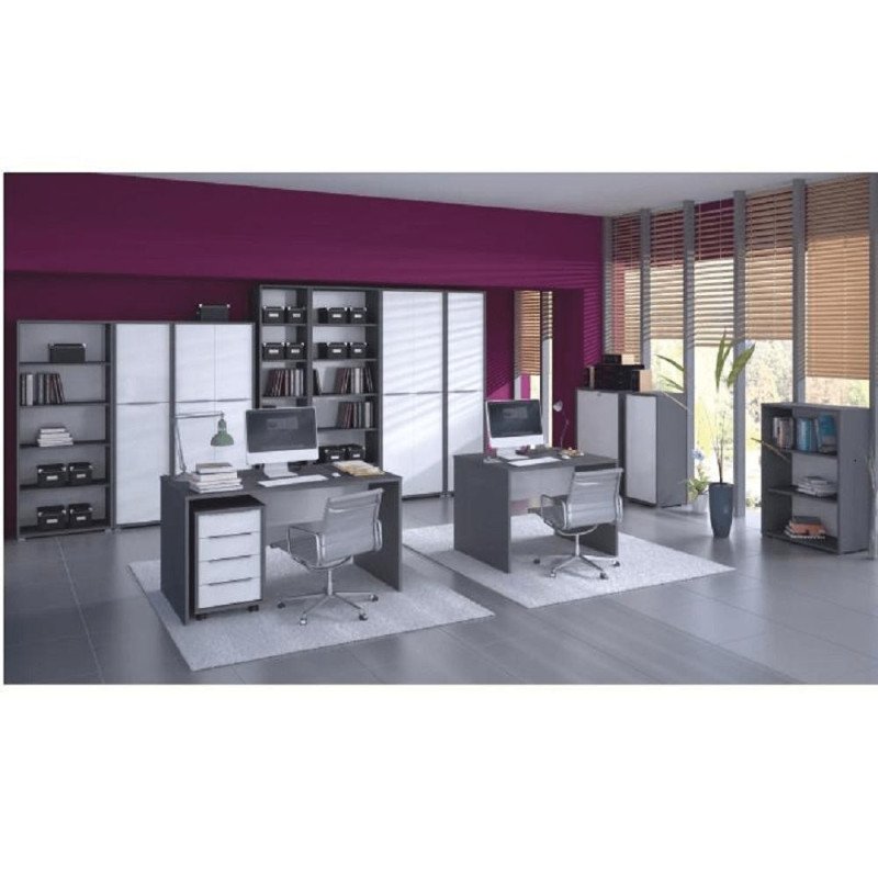 Kondela Konferenčný stolík, grafit/biela, RIOMA NEW TYP 32