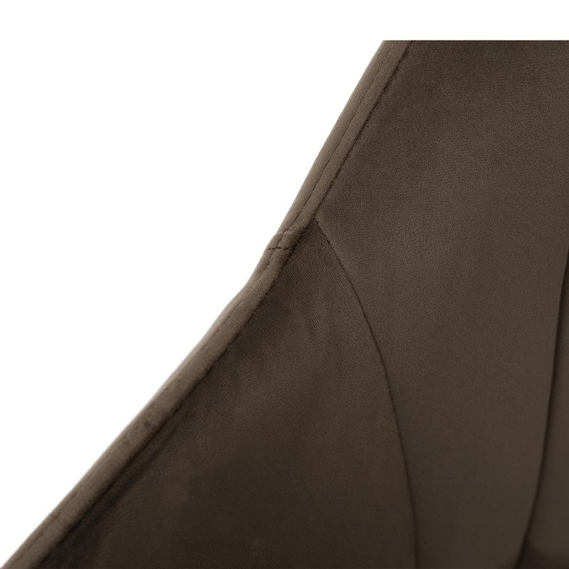 Kondela Otočné kreslo, velvet látka, sivohnedá taupe/buk, DALIO
