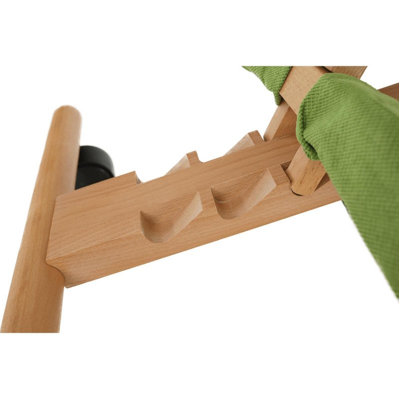 Kondela Ergonomická kľakačka, zelená/buk, GROCO