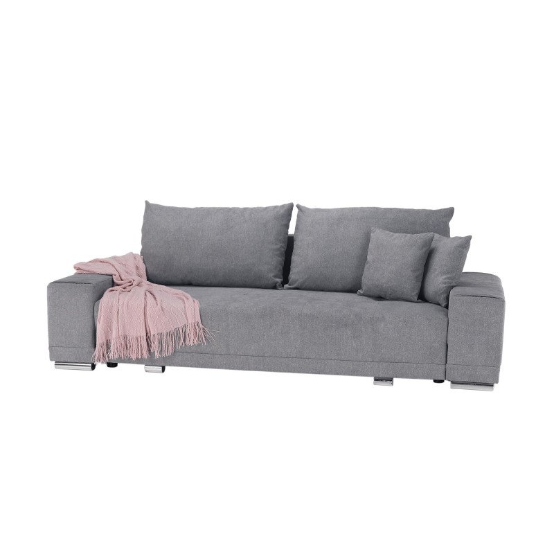 Kondela Rozkladacia pohovka, svetlosivá, KEVAN BIG SOFA