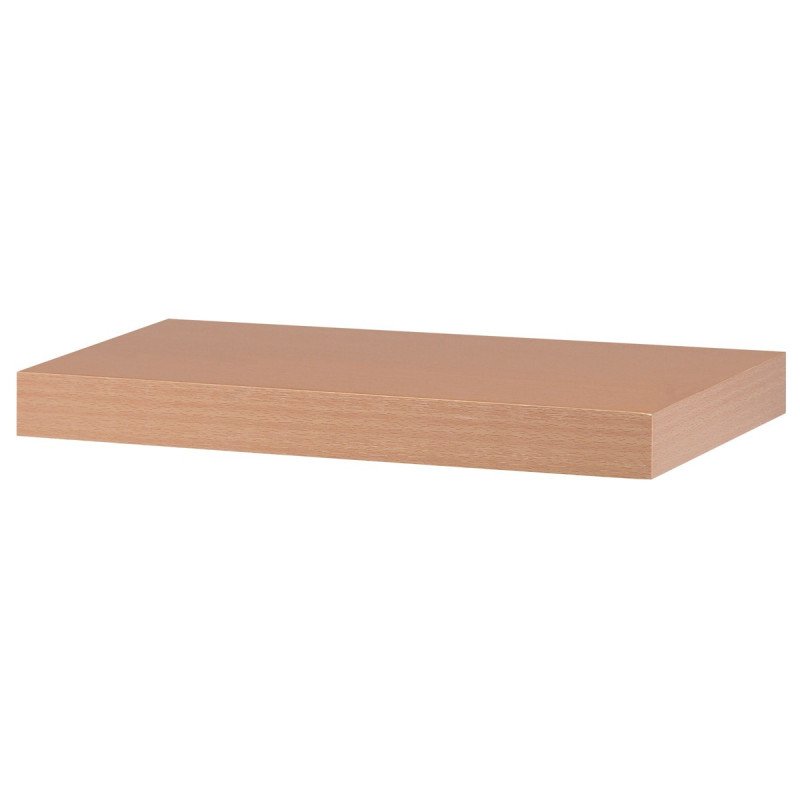 Autronic - Polička nástenná 40 cm, MDF, 3D dekor prírodný buk, baleno v ochranej fólii - P-023 BUK