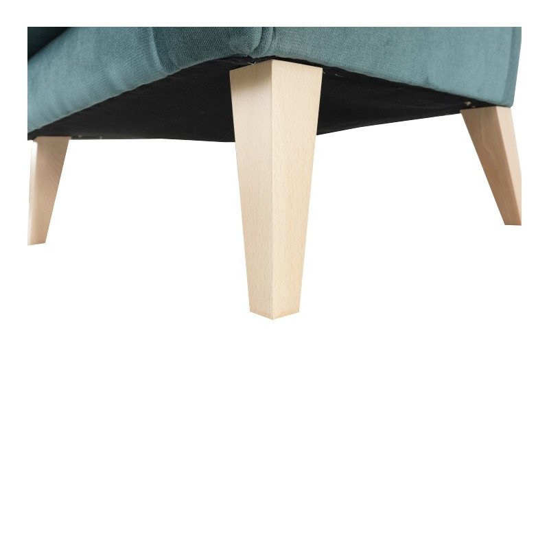 Kreslo-ušiak, mentolová/buk, RODEZA