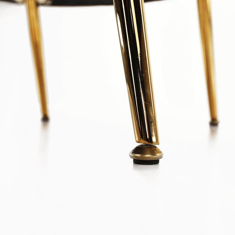 Kreslo v štýle Art-deco, ružová Velvet látka/gold chróm-zlatý, NOBLIN