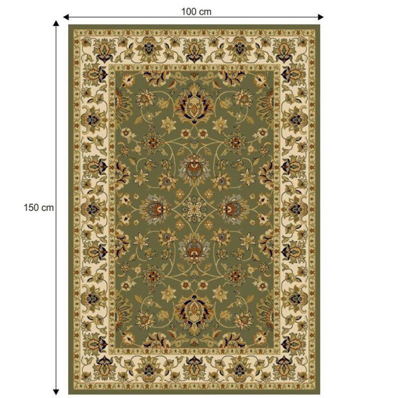 Kondela Koberec, zelená/mix farieb/vzor, 100x150, KENDRA TYP 2