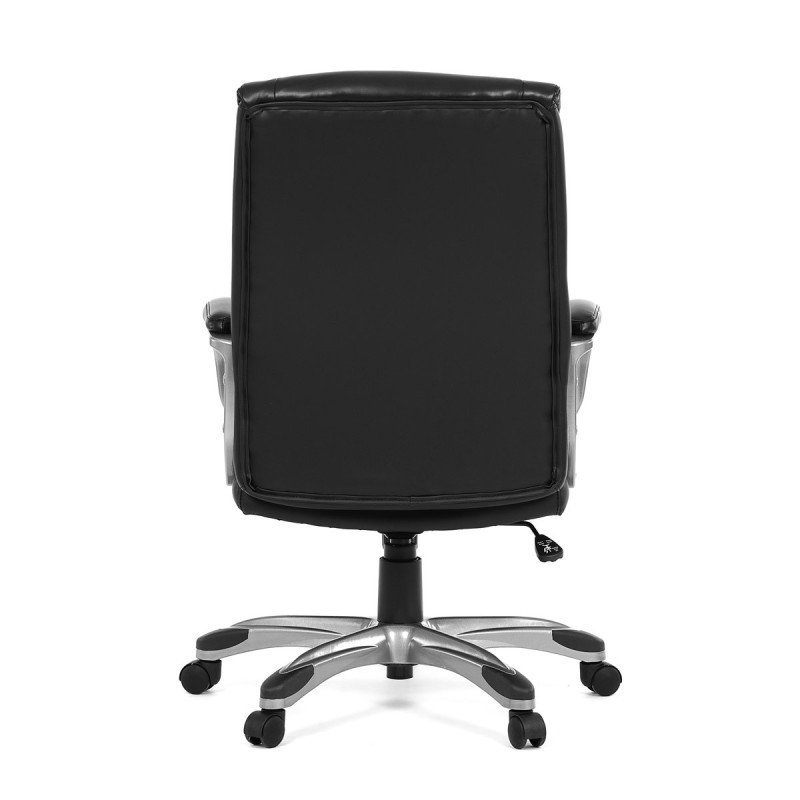 Autronic - Kancelářské křeslo, černá ekokůže, plastový kříž,  houpací mechanismus - KA-N829 BK