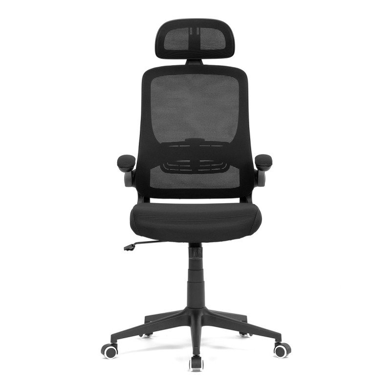 Autronic - Židle kancelářská, černá mesh, plastový kříž - KA-Q842 BK