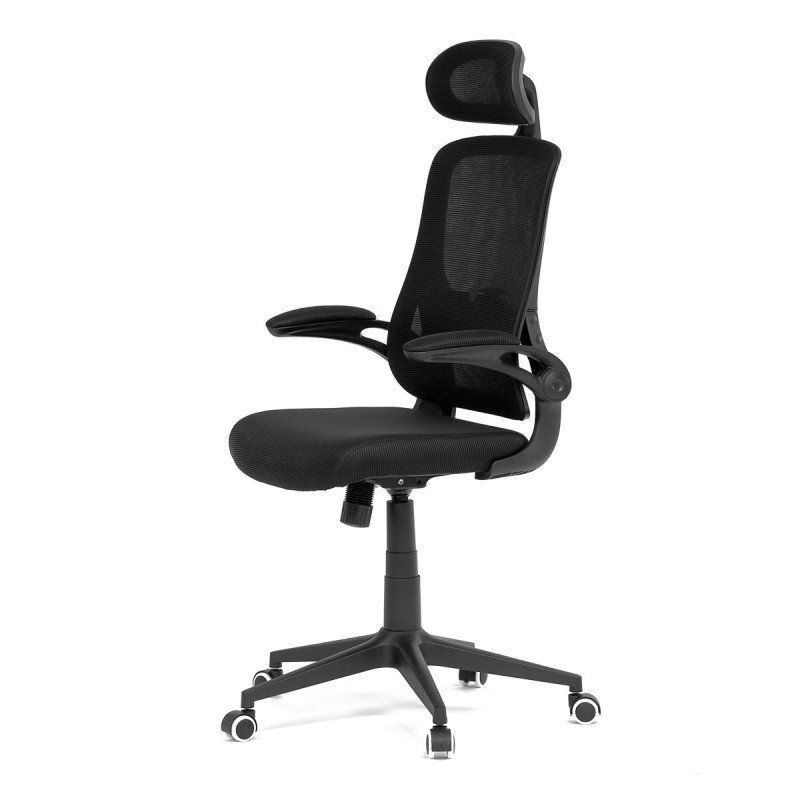 Autronic - Židle kancelářská, černá mesh, plastový kříž - KA-Q842 BK