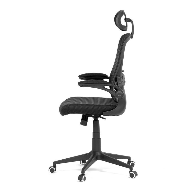 Autronic - Židle kancelářská, černá mesh, plastový kříž - KA-Q842 BK