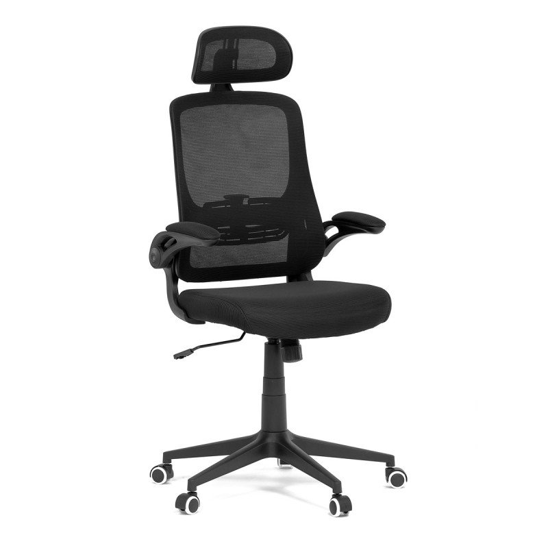Autronic - Židle kancelářská, černá mesh, plastový kříž - KA-Q842 BK