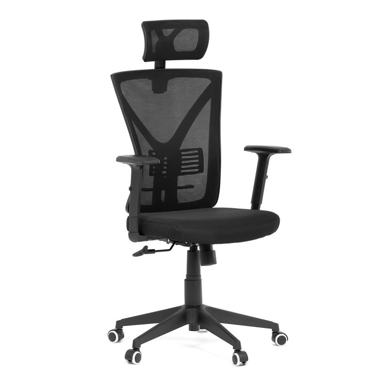 Autronic - Židle kancelářská, černá mesh, plastový kříž - KA-Q851 BK