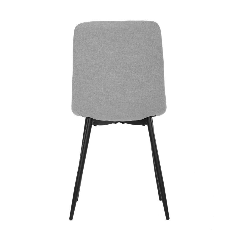 Autronic - Židle jídelní, stříbrná látka, nohy černý kov - CT-283 SIL2