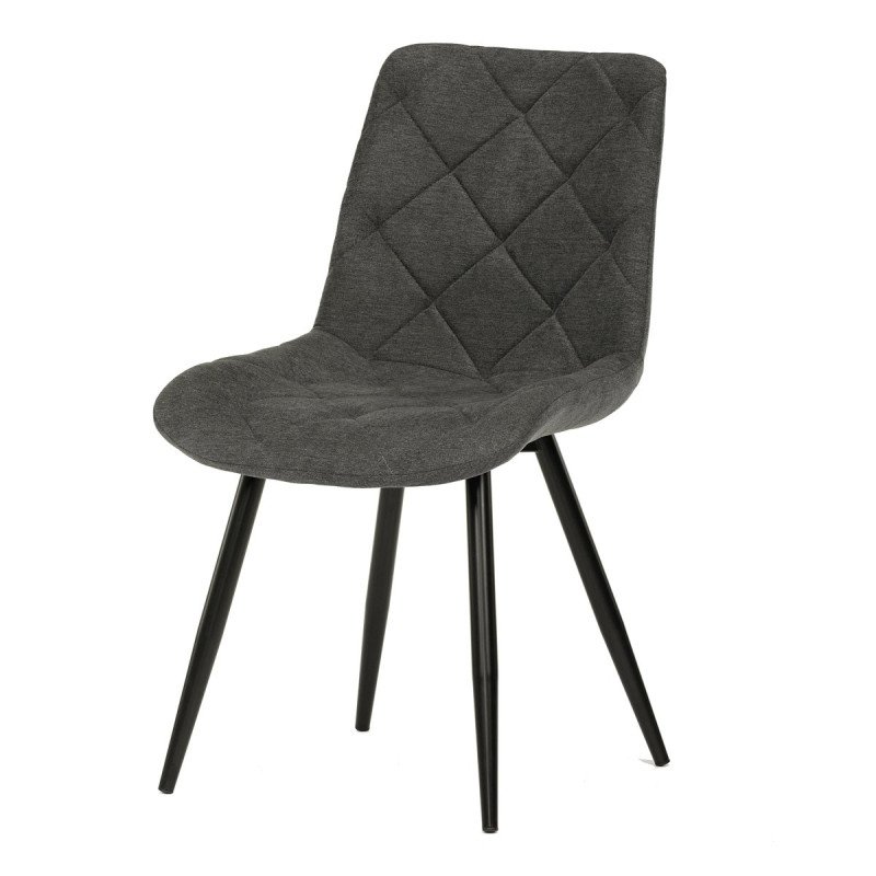 Autronic - Židle jídelní, šedá látka, nohy černá kov - CT-382 GREY2
