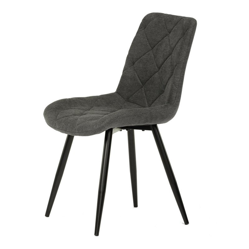 Autronic - Židle jídelní, šedá látka, nohy černá kov - CT-382 GREY2