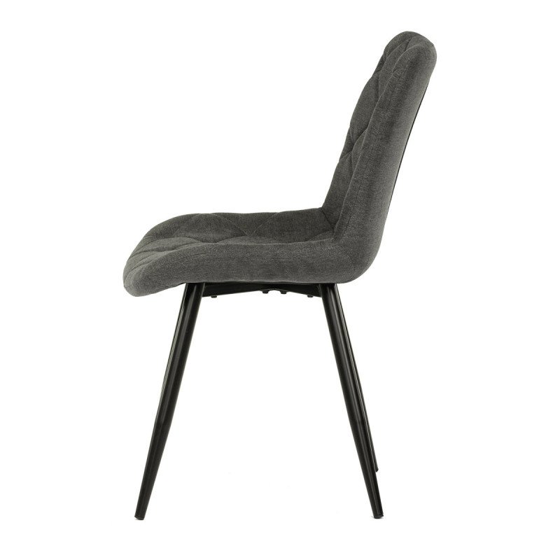 Autronic - Židle jídelní, šedá látka, nohy černá kov - CT-382 GREY2