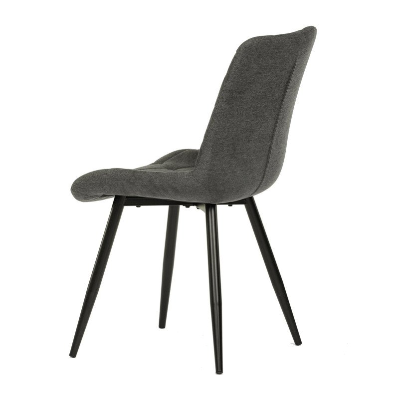 Autronic - Židle jídelní, šedá látka, nohy černá kov - CT-382 GREY2