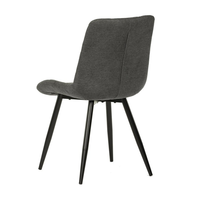 Autronic - Židle jídelní, šedá látka, nohy černá kov - CT-382 GREY2