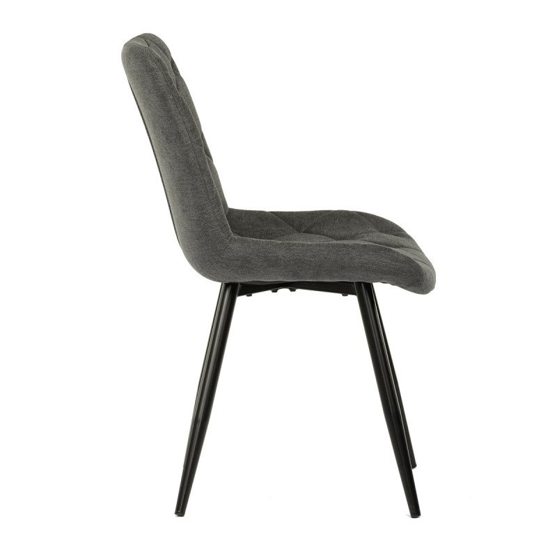 Autronic - Židle jídelní, šedá látka, nohy černá kov - CT-382 GREY2