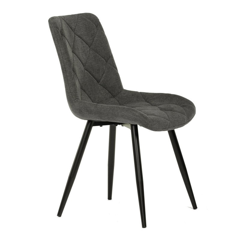 Autronic - Židle jídelní, šedá látka, nohy černá kov - CT-382 GREY2