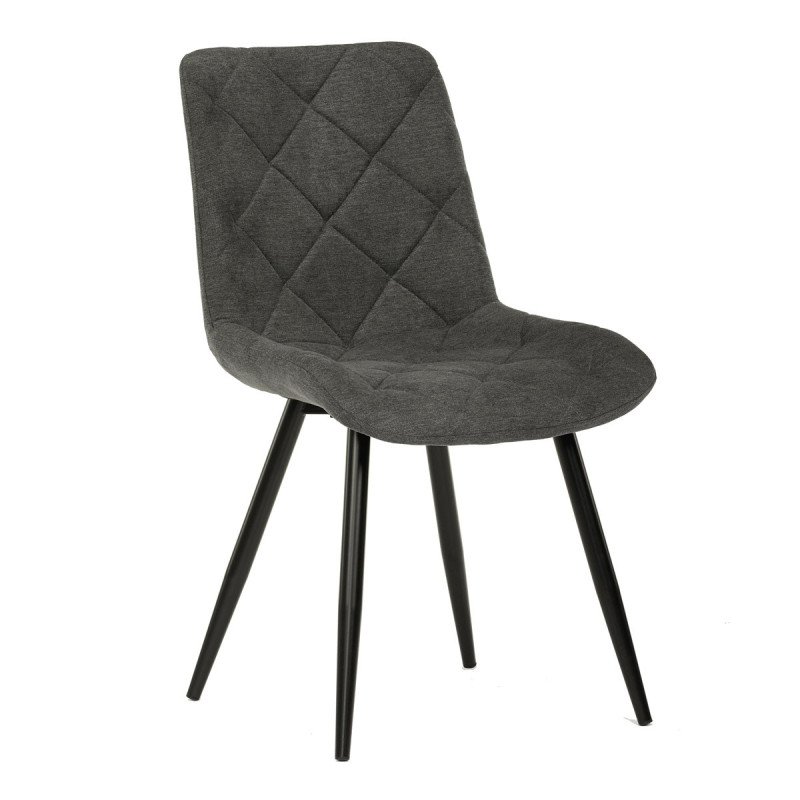 Autronic - Židle jídelní, šedá látka, nohy černá kov - CT-382 GREY2