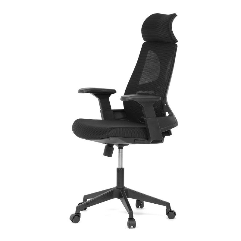 Autronic - Židle kancelářská, černá MESH, plastový kříž - KA-S247 BK