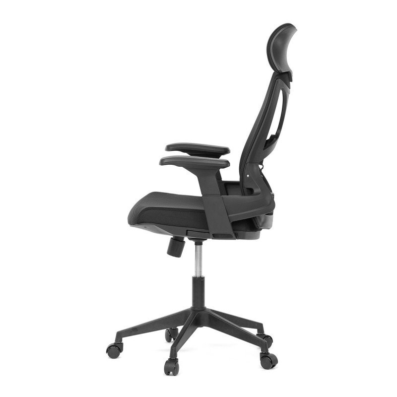 Autronic - Židle kancelářská, černá MESH, plastový kříž - KA-S247 BK