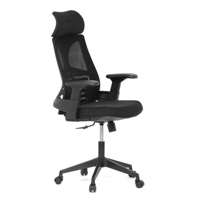 Autronic - Židle kancelářská, černá MESH, plastový kříž - KA-S247 BK