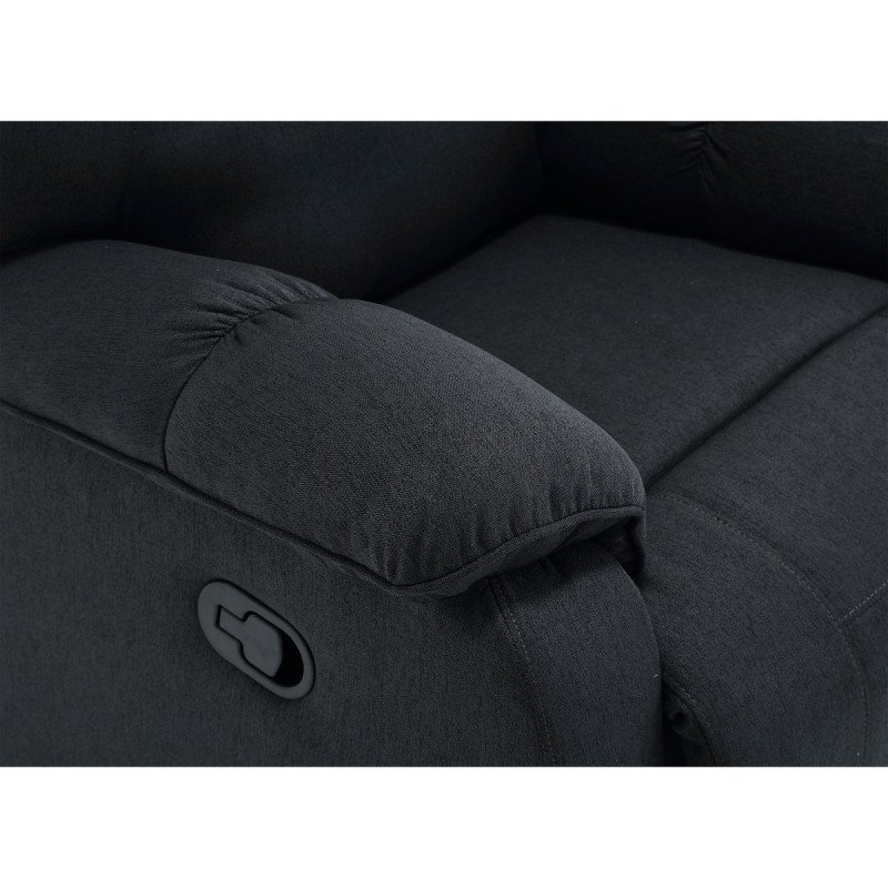 Autronic - TV a relaxační křeslo, manuální polohování, potah šedá látka - TV-4088 GREY2