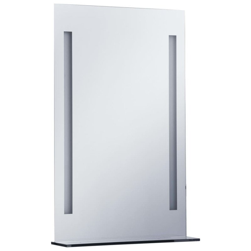vidaXL Kúpeľňové LED nástenné zrkadlo s poličkou 60x80 cm