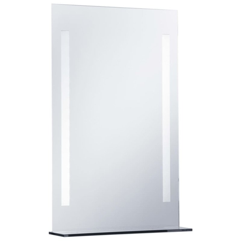 vidaXL Kúpeľňové LED nástenné zrkadlo s poličkou 60x80 cm