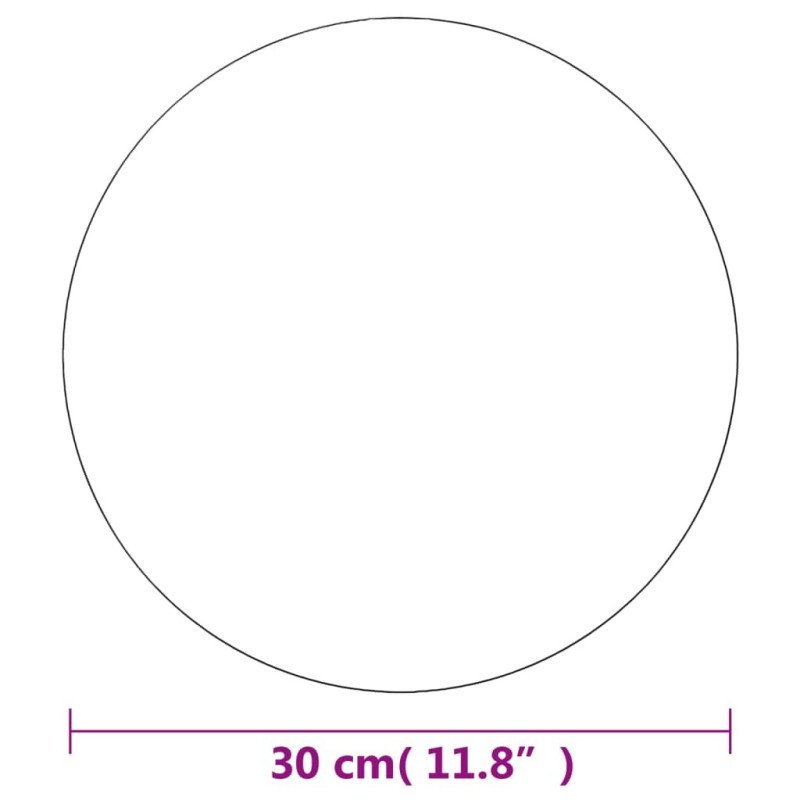 vidaXL Bezrámové zrkadlo okrúhle 30 cm sklo
