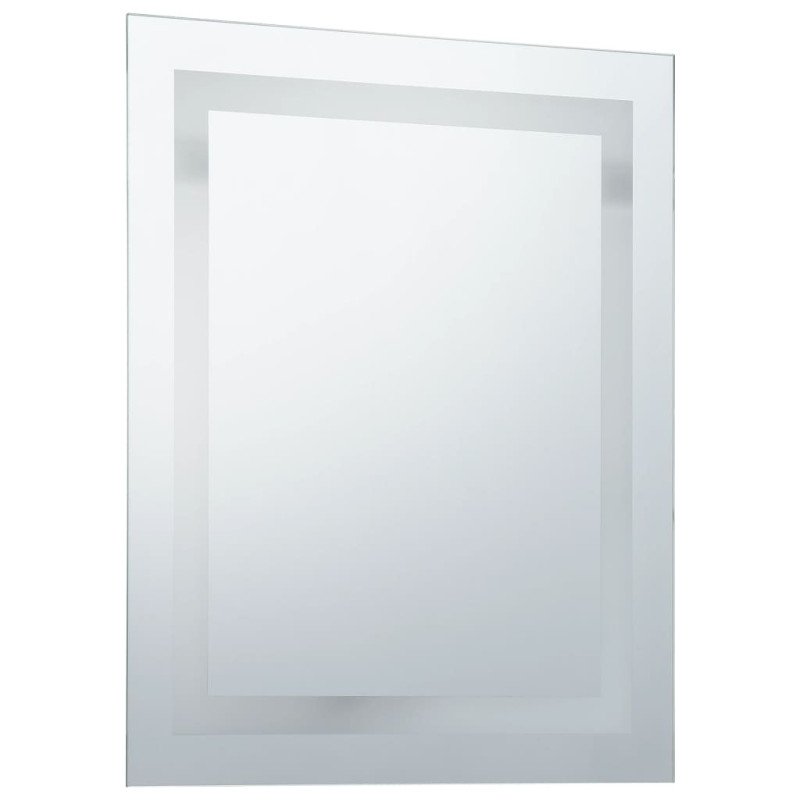 vidaXL Kúpeľňové LED zrkadlo s dotykovým snímačom 50x60 cm
