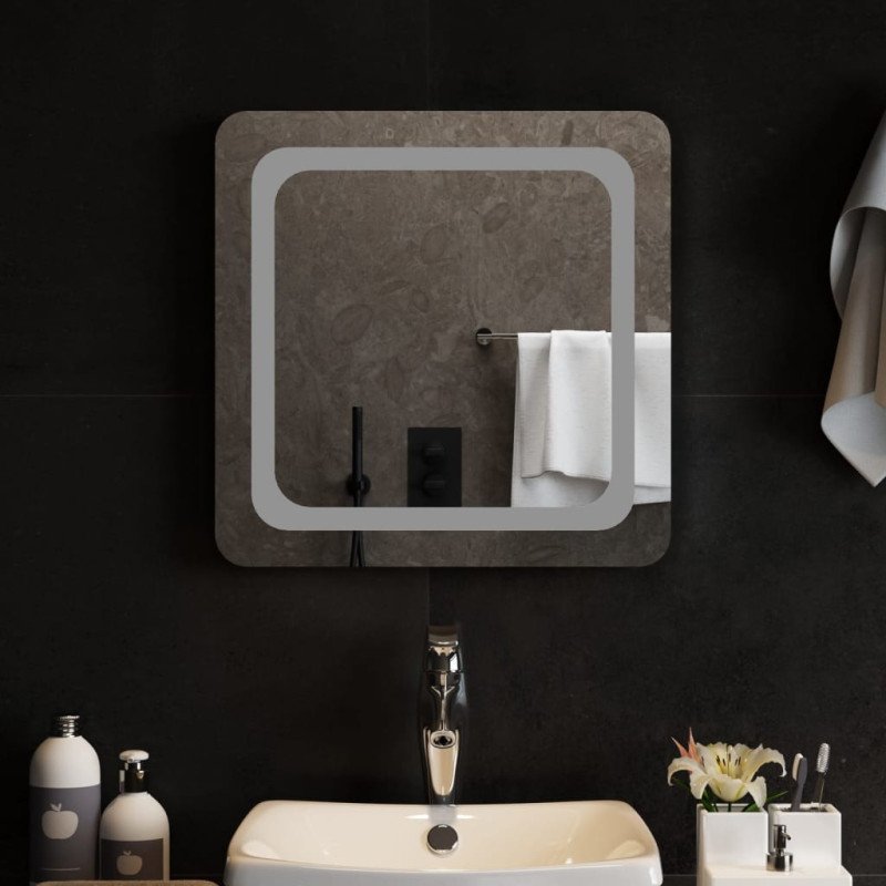 vidaXL LED kúpeľňové zrkadlo 50x50 cm