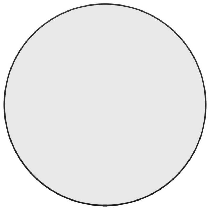 vidaXL Nástenné zrkadlo čierne ? 60 cm okrúhle