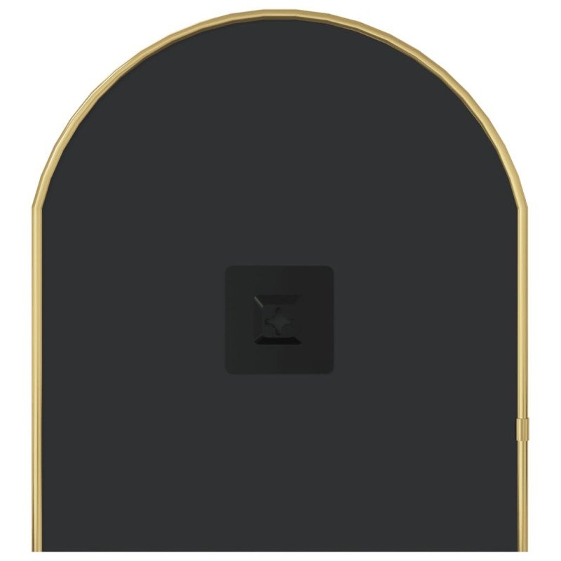 vidaXL Nástenné zrkadlo zlaté 70x30 cm oválne