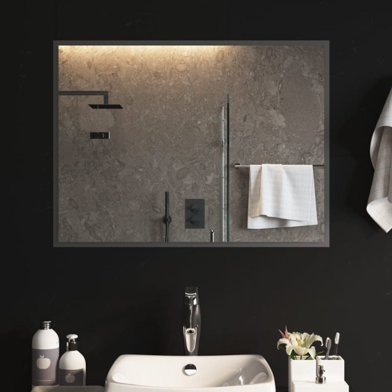 vidaXL LED kúpeľňové zrkadlo 60x80 cm