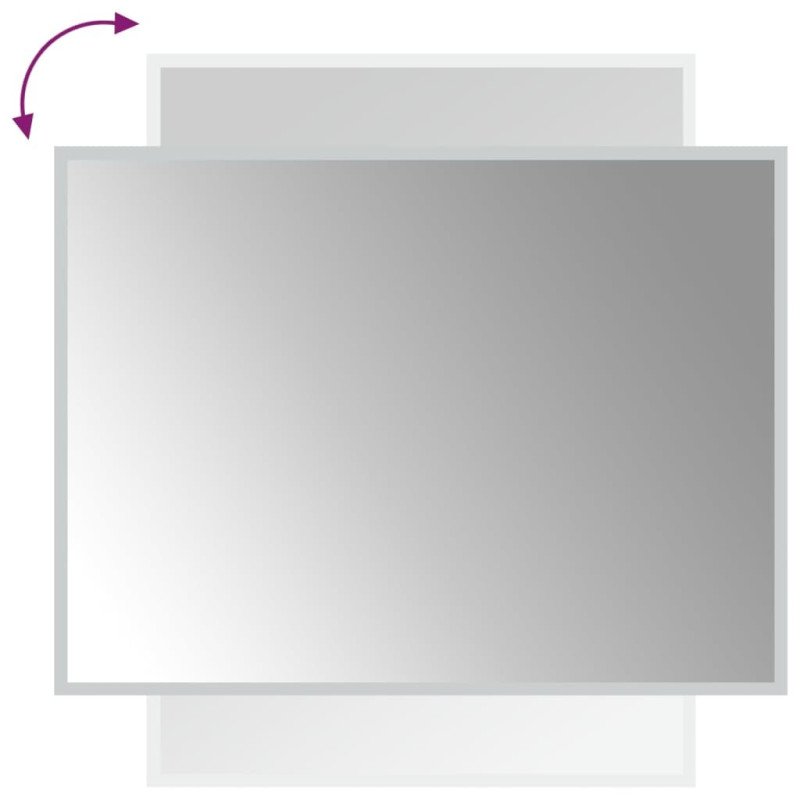 vidaXL LED kúpeľňové zrkadlo 60x80 cm