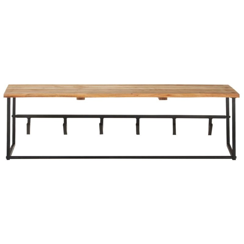vidaXL Vešiak so živou hranou 100x34x38 cm masívne akáciové drevo