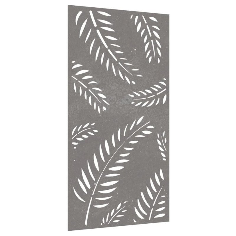 vidaXL Záhradná dekorácia 105x55 cm kortenová oceľ dizajn listu