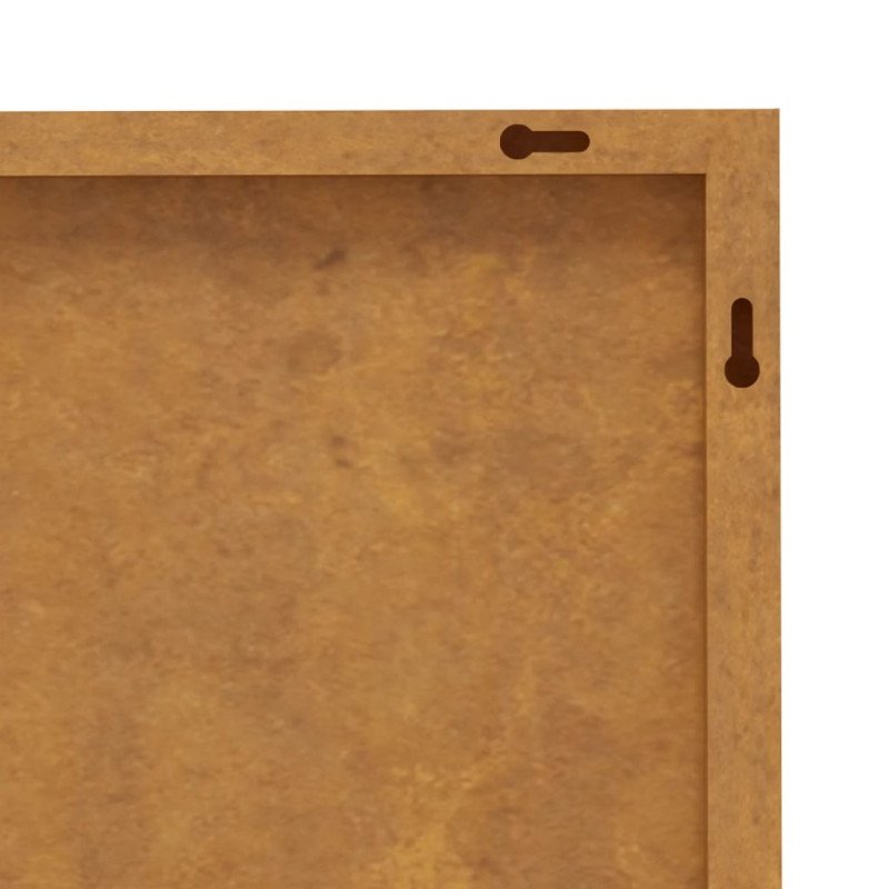 vidaXL Záhradná dekorácia 105x55 cm kortenová oceľ dizajn listu