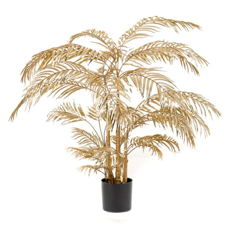 Emerald Umelý strom palma areca 145 cm zlatý