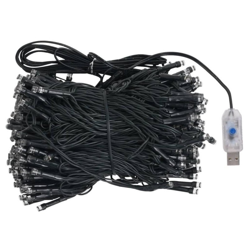 vidaXL Osvetlený umelý vianočný stromček s guľami, LED 400 cm, biely