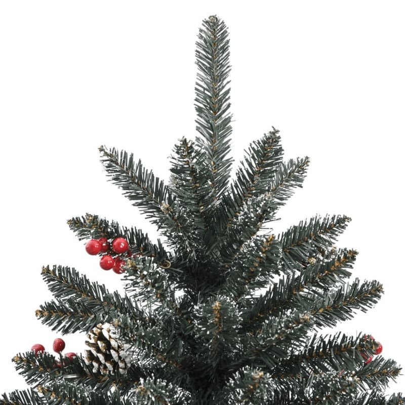 vidaXL Umelý vianočný stromček s podstavcom zelený 210 cm PVC