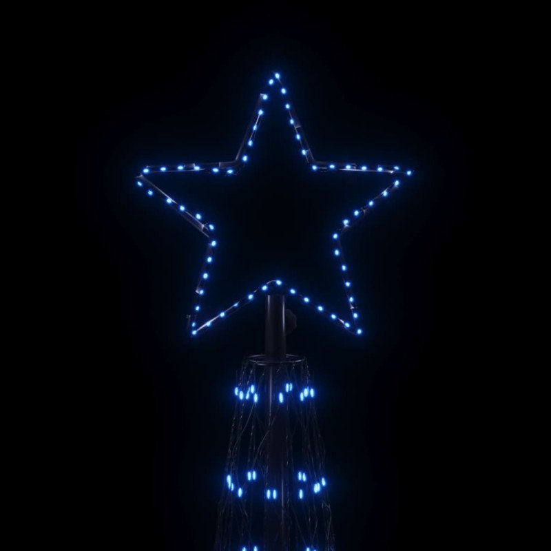 vidaXL Vianočný stromček kužeľ modré svetlo 3000 LED 230x800 cm
