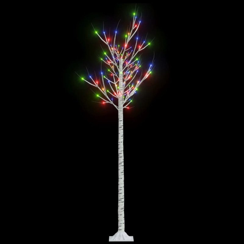 vidaXL Vianočný stromček/vŕba 180 LED 1,8 m, farebná, dovnútra/von