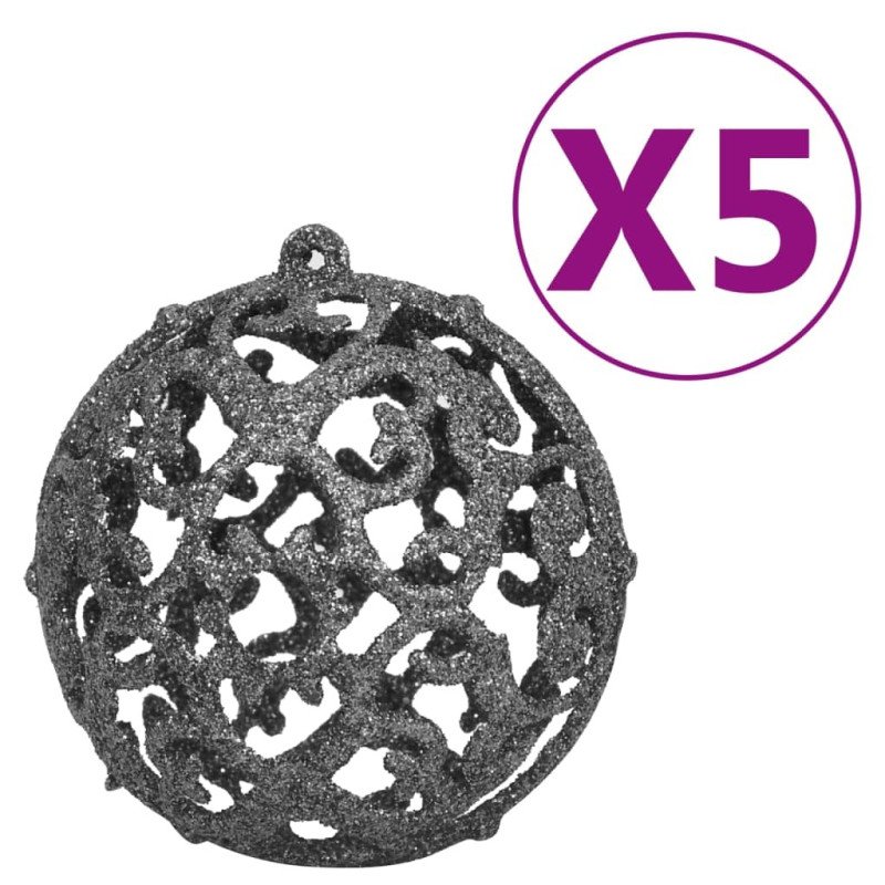 vidaXL Osvetlený umelý vianočný stromček s guľami strieborný 120cm PET