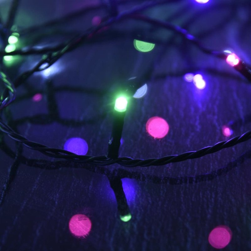 vidaXL LED reťaz, 300 diód, pastelové farby 30 m, PVC