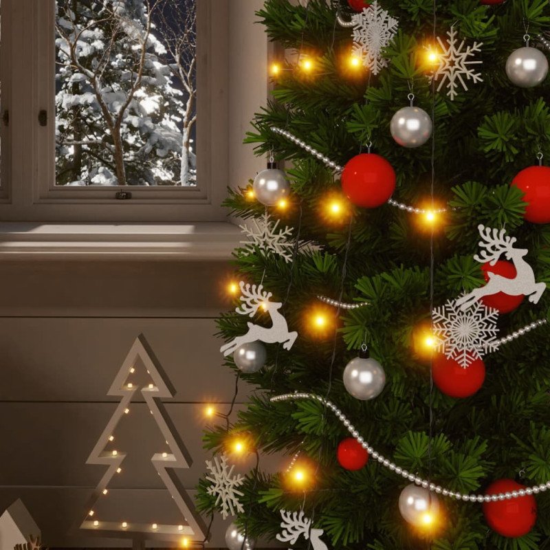 vidaXL Solárne svetlá 2 ks 2x200 LED teplé biele vnútorné vonkajšie