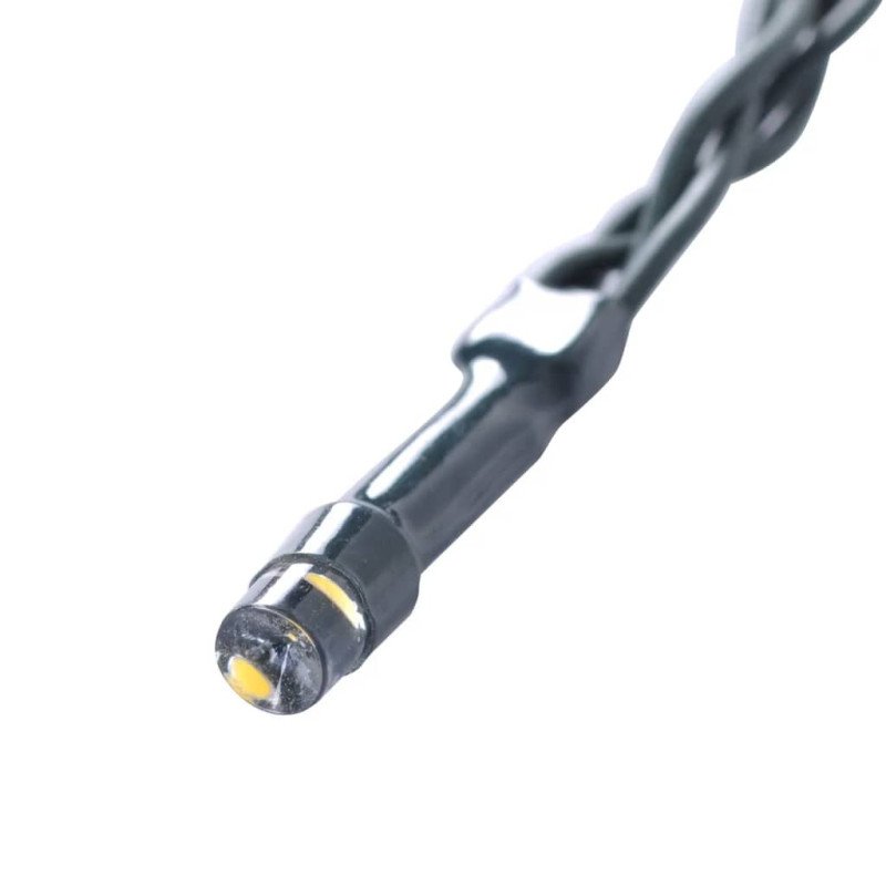 Ozdobné kríky, tvar gule so solárnou LED reťazou, 2ks, umelé listy, 27 cm