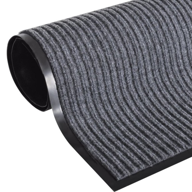 vidaXL PVC Rohožky pred dvere 4 ks sivé 90x60 cm 