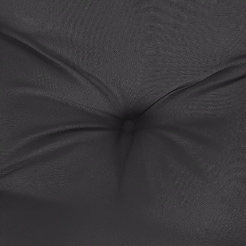 vidaXL Podložka na paletový nábytok, čierna 120x80x12 cm, látka